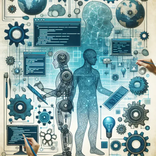 AI tools and human developer working together