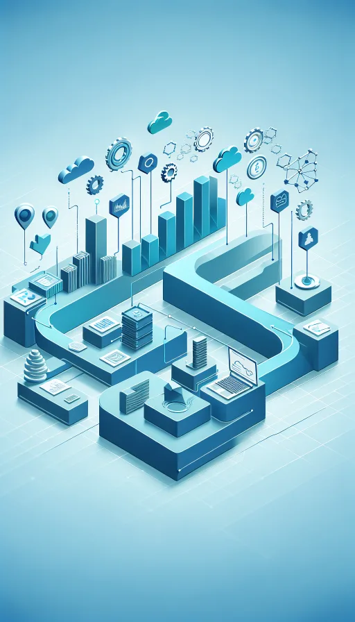 Business owner optimizing operations with software