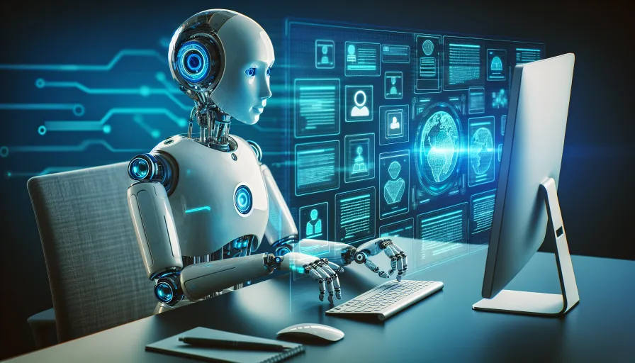 Illustration of AI technology helping developers